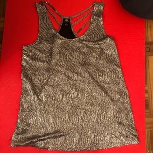 Silver tank top XS